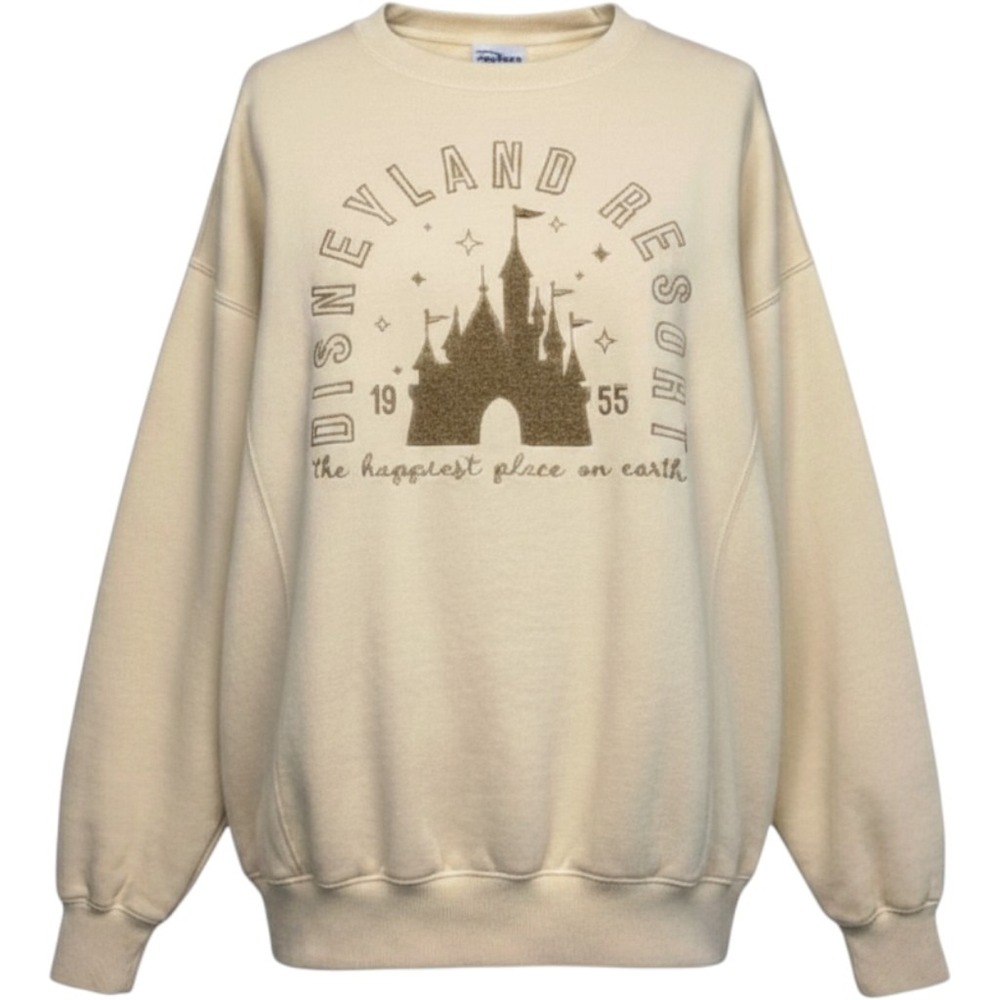 Disneyland Resort Sleeping Beauty Castle Embroidered Sweatshirt Small, DISNEY
